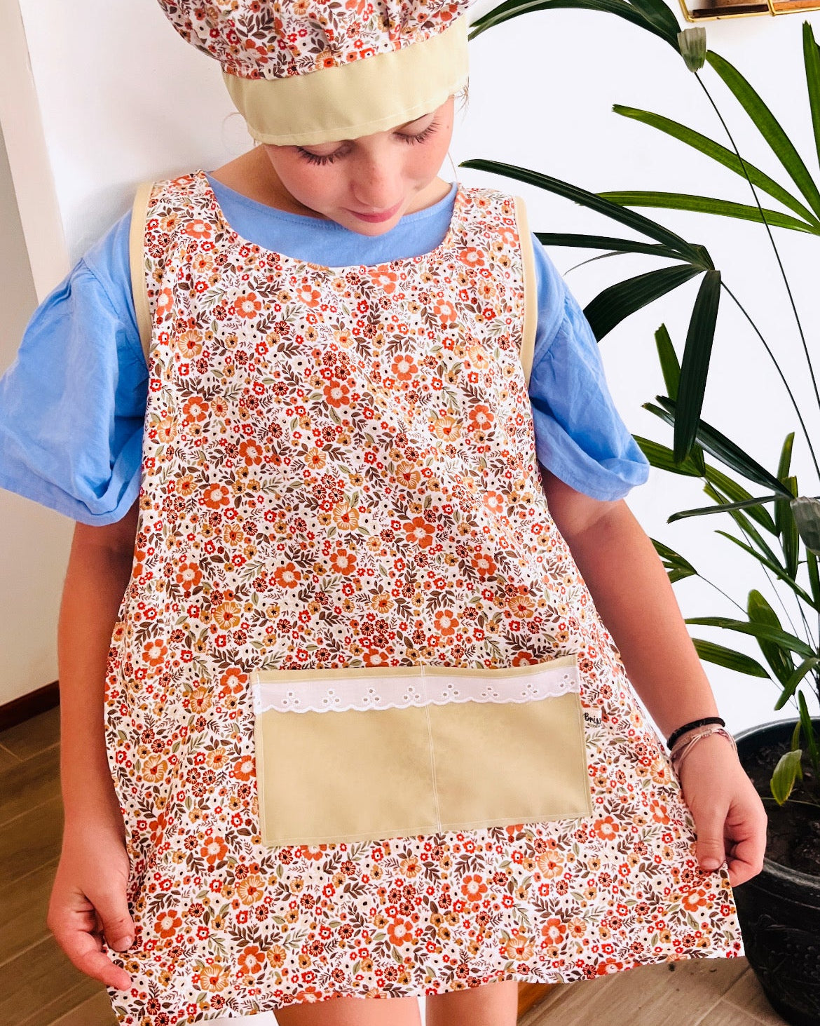 Set Mini Chef - Delantal y Gorro Estampado