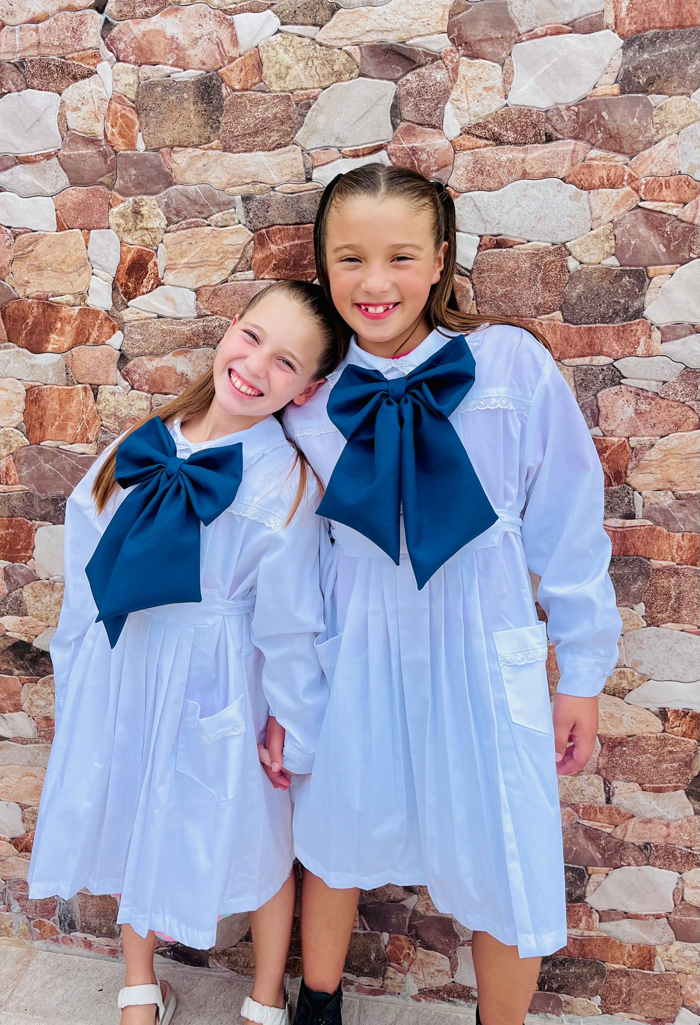 Moñas escolares — azul marino