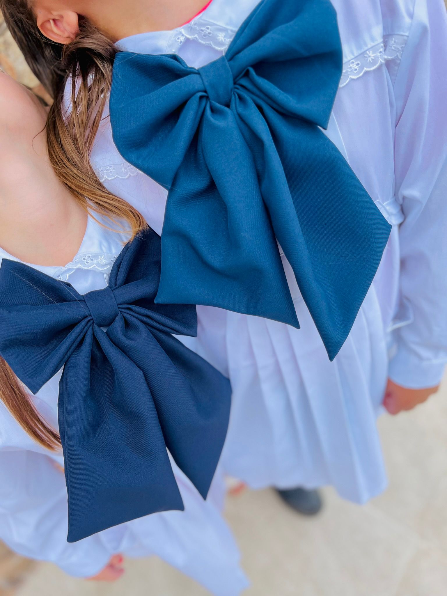 Moñas escolares — azul marino