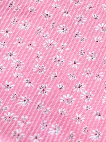 Cuello Pana Rosa Estampada con Sherpa para Niña