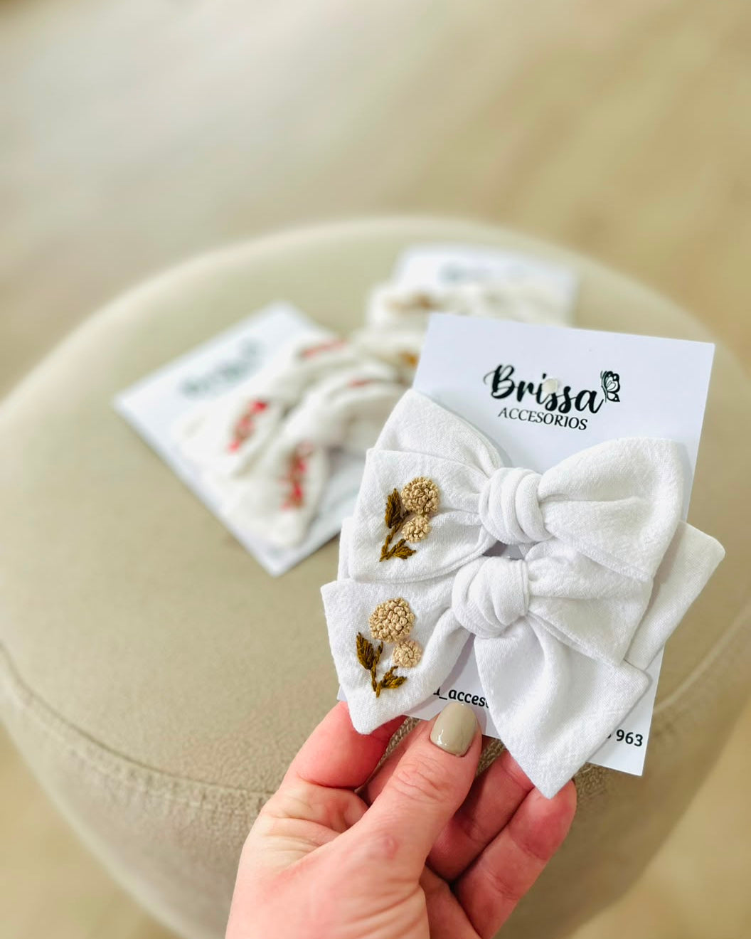 Moña Jane Blanca — Pack x2