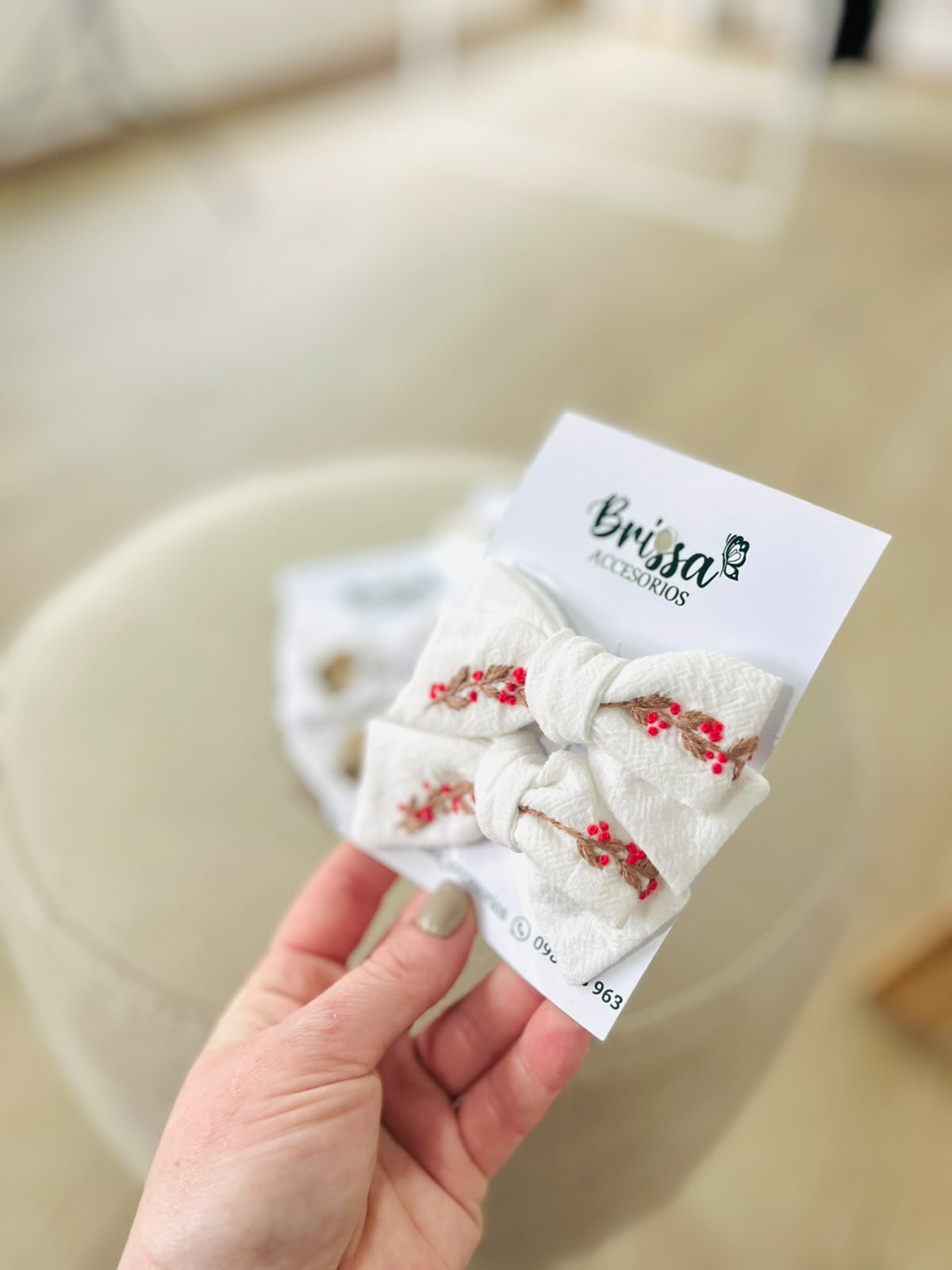 Moña Jane Blanca — Pack x2